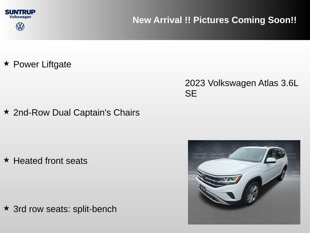 Used 2023 White Volkswagen 3.6L V6 SE w/Technology image 11