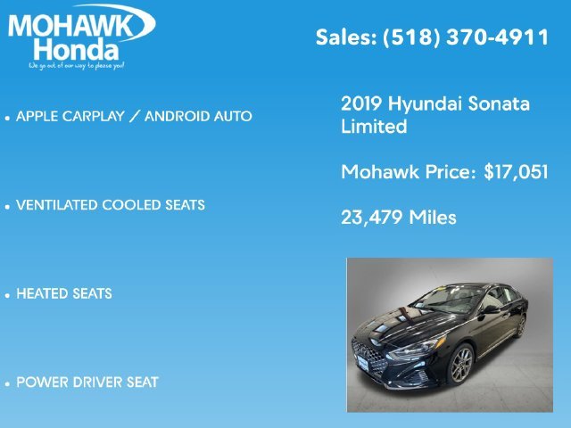 Used 2019 Phantom Black Hyundai Limited image 14