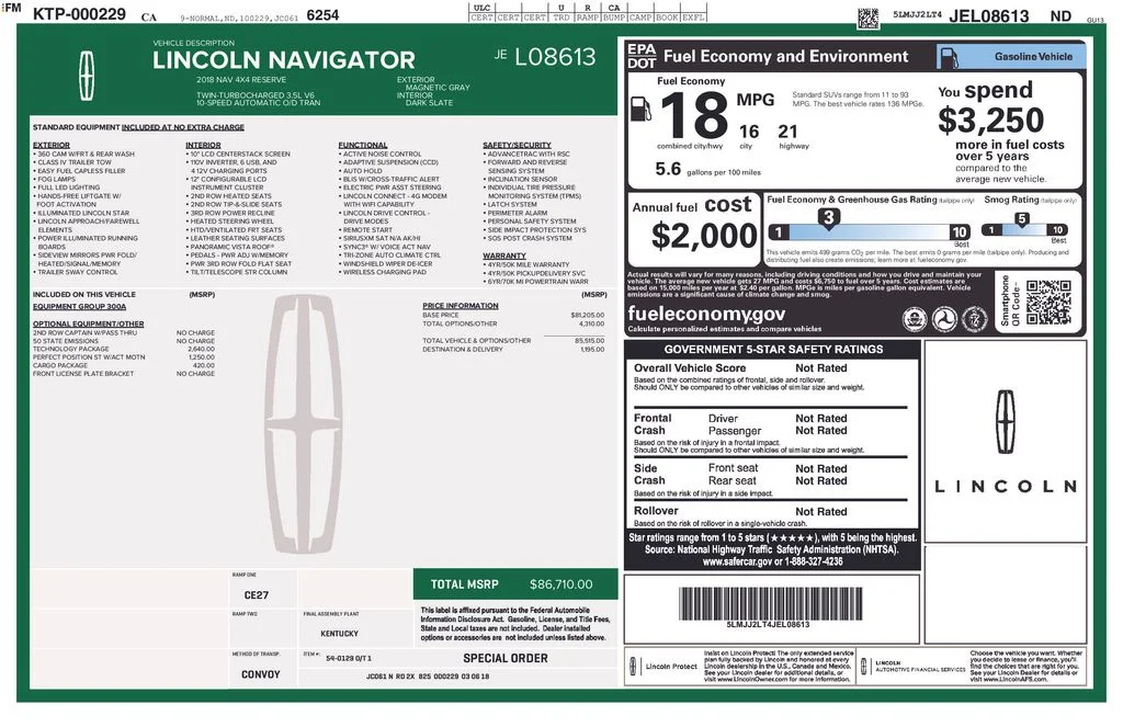 Used 2018 Gray Lincoln Reserve image 2