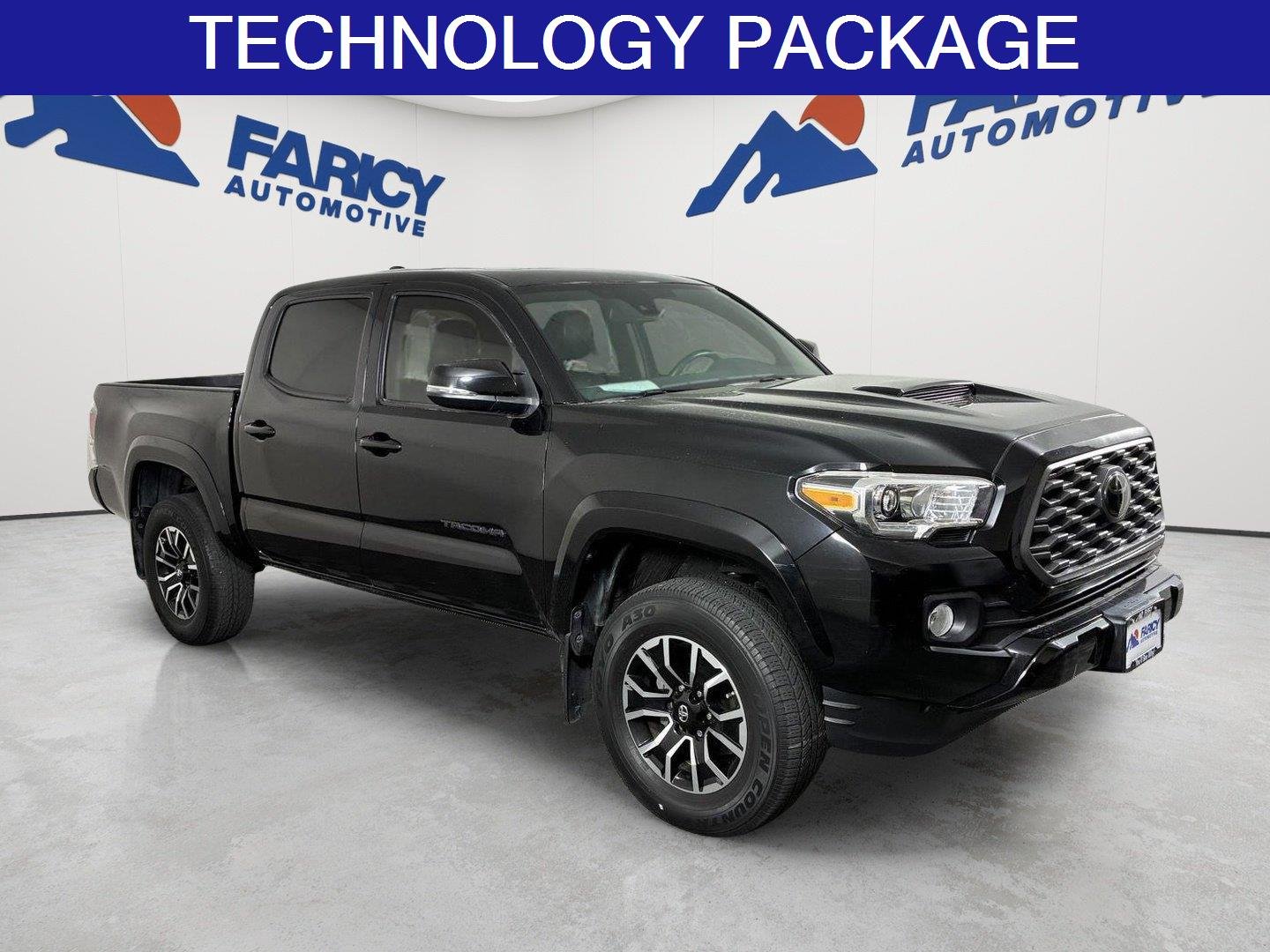 Used 2021 Midnight Black Metallic Toyota TRD Sport image 2