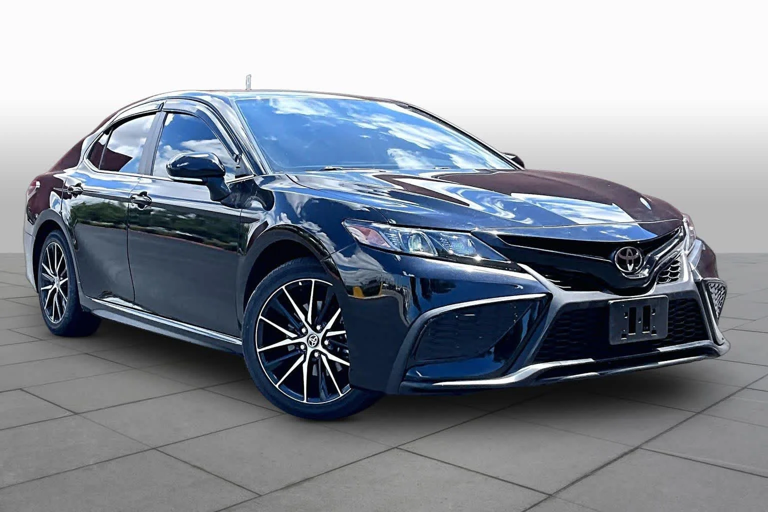 Used 2024 Midnight Black Metallic Toyota SE image 2