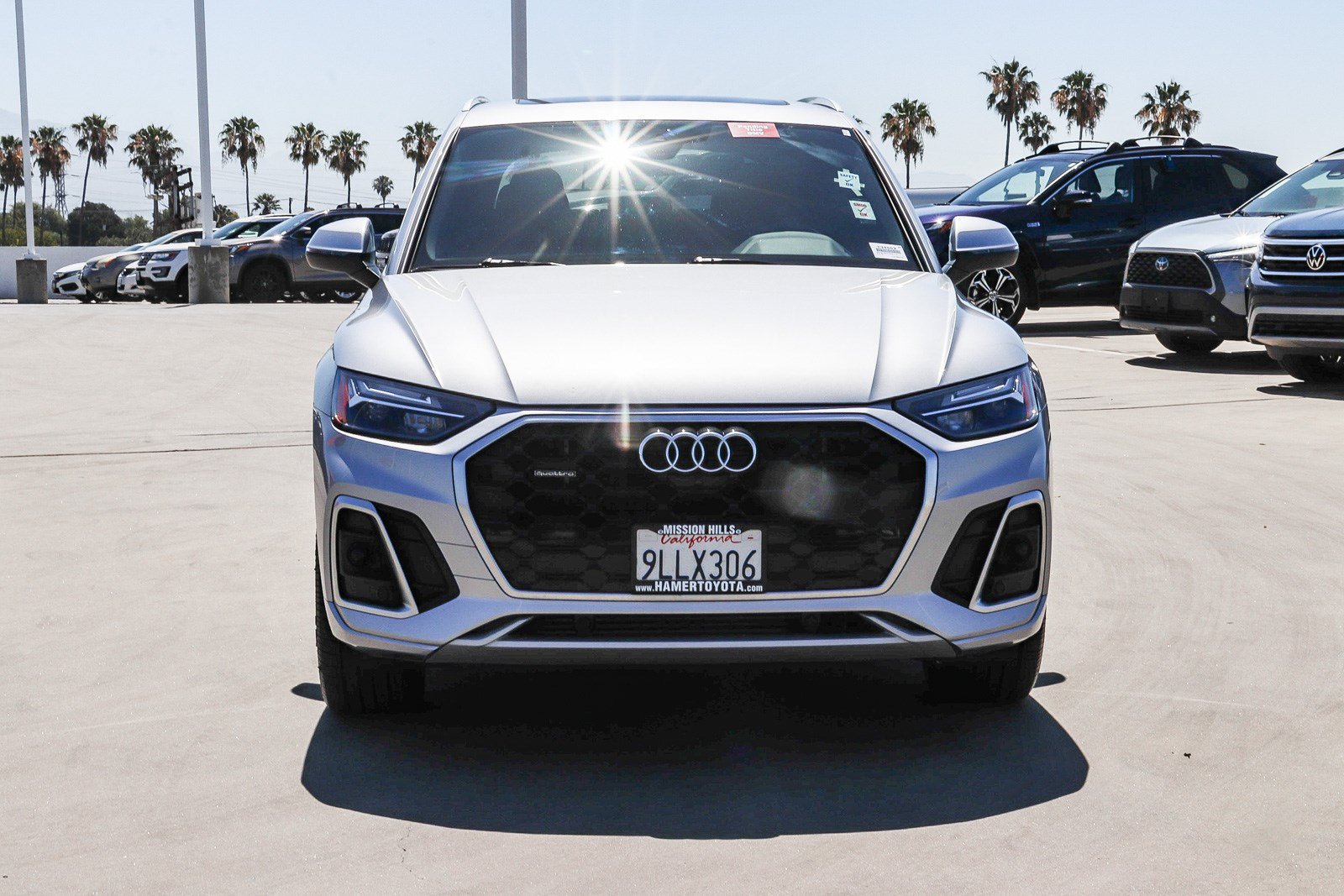 Used 2022 Florett Silver Metallic Audi S line Premium Plus image 2