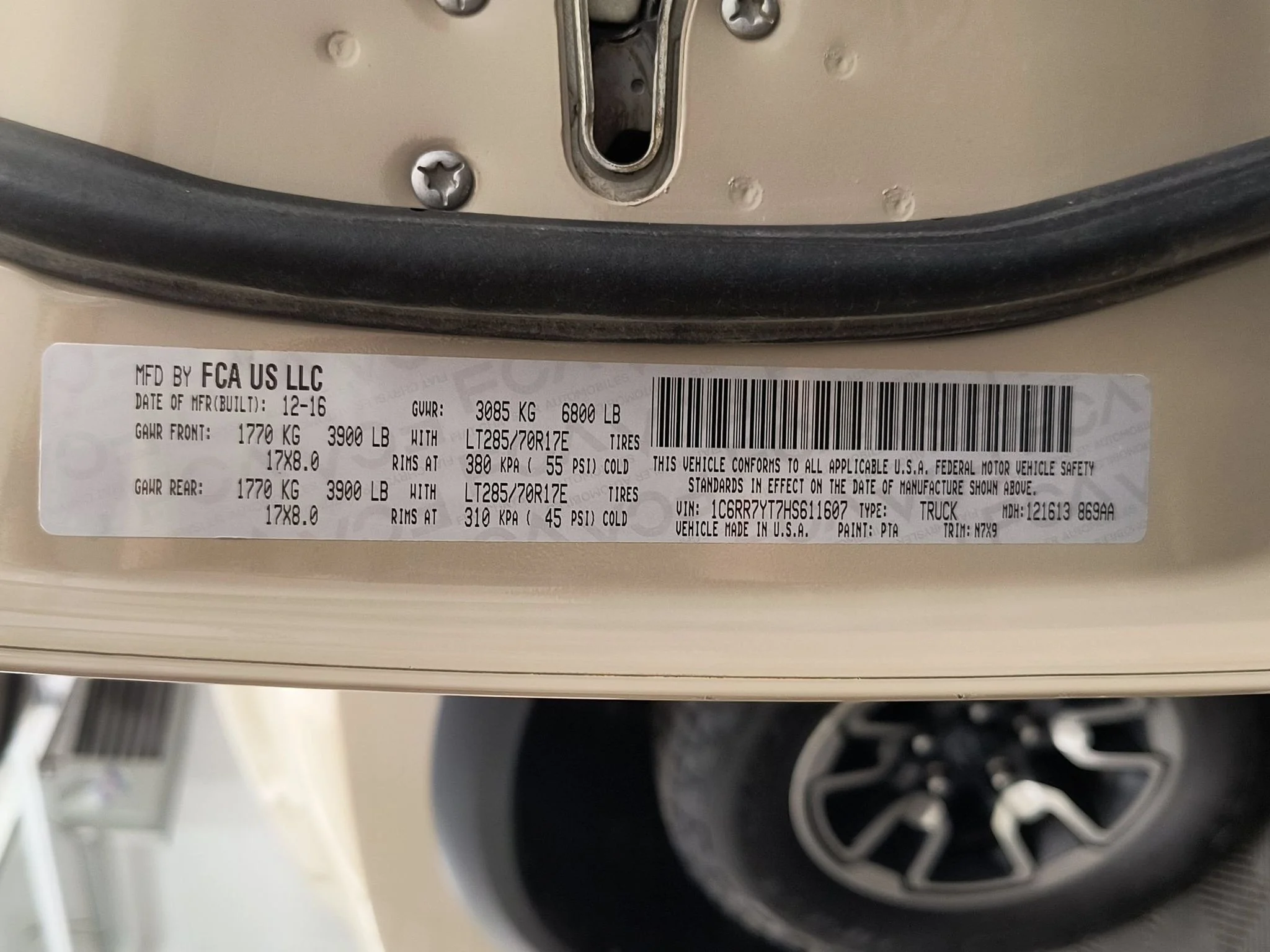 Used 2017 Mojave Sand Clearcoat Ram Rebel Crew Cab 4x4 57 Box image 24