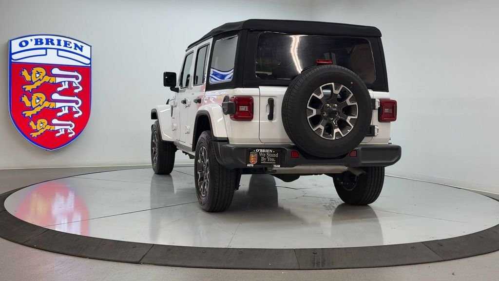 Used 2024 Bright White Clearcoat Jeep Sahara image 6