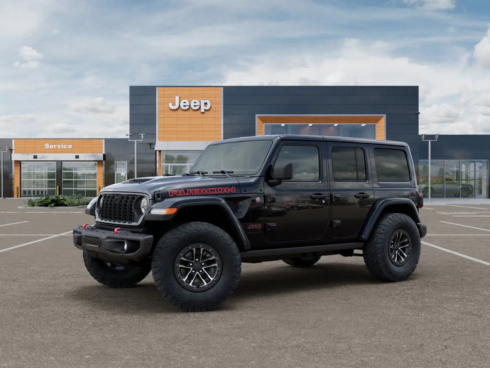 New 2026 Black Clearcoat Jeep Rubicon X image 2