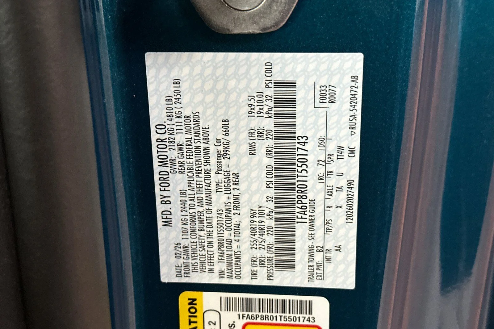 New 2026 Adriatic Blue Metallic Ford Dark Horse® Premium image 30