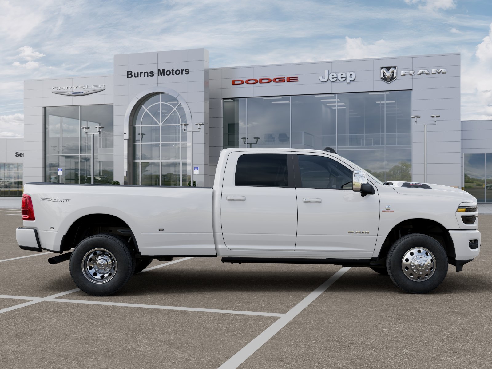 New 2027 Bright White Clear-Coat Exterior Paint RAM Laramie Dually image 47