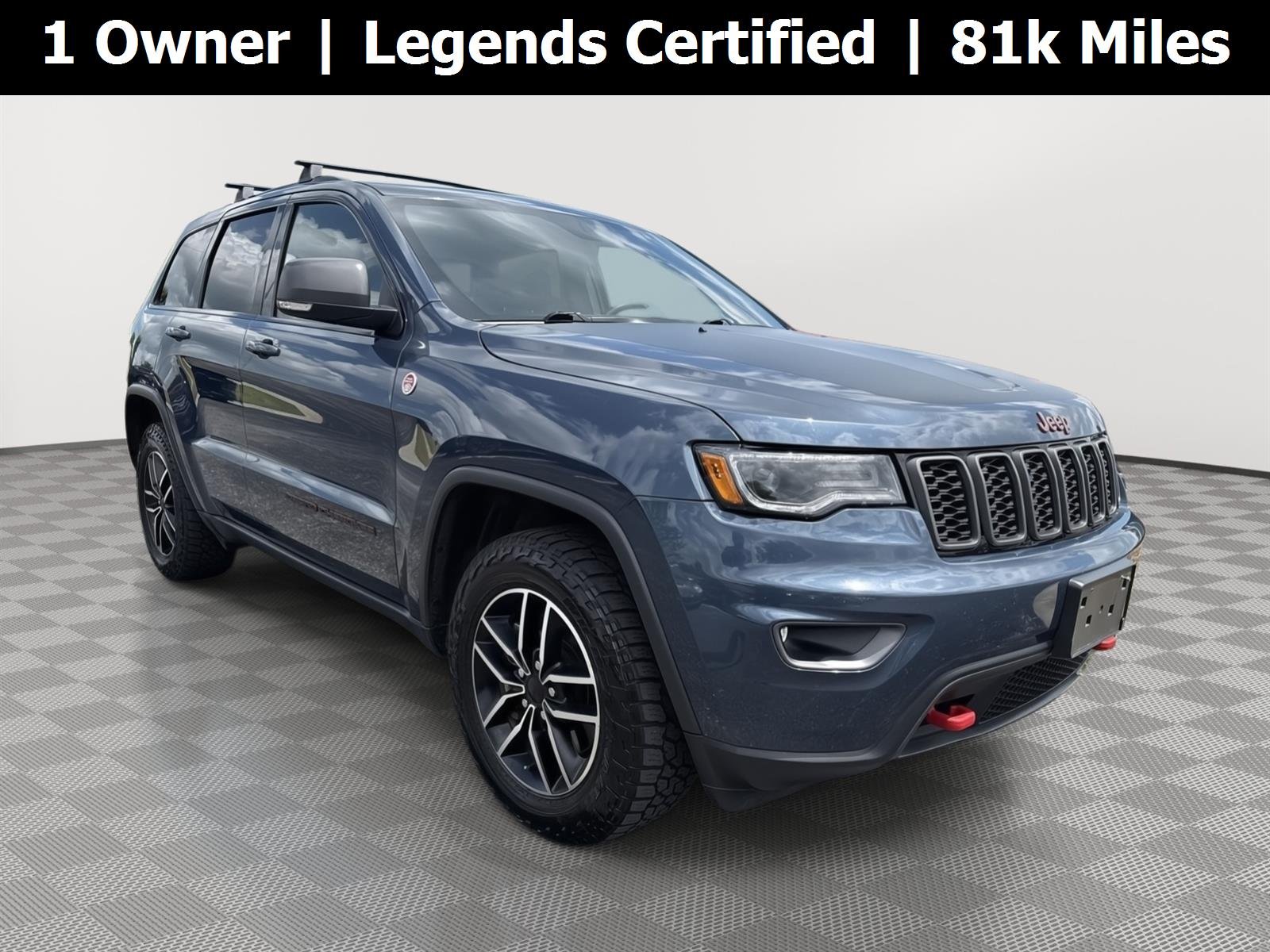 Used 2021 Slate Blue Pearlcoat Jeep Trailhawk image 1