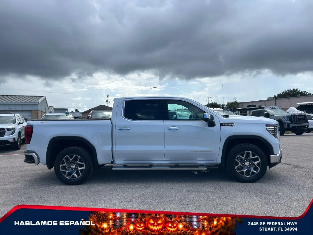 New 2026 Glacier White Tricoat GMC SLT image 8