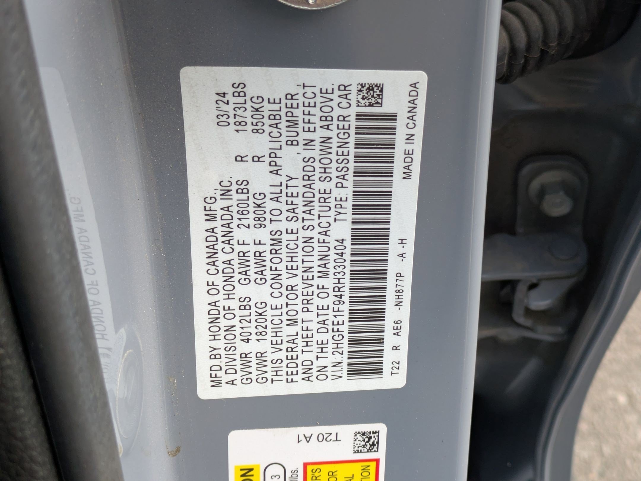 Used 2024 Sonic Gray Pearl Honda Touring image 36