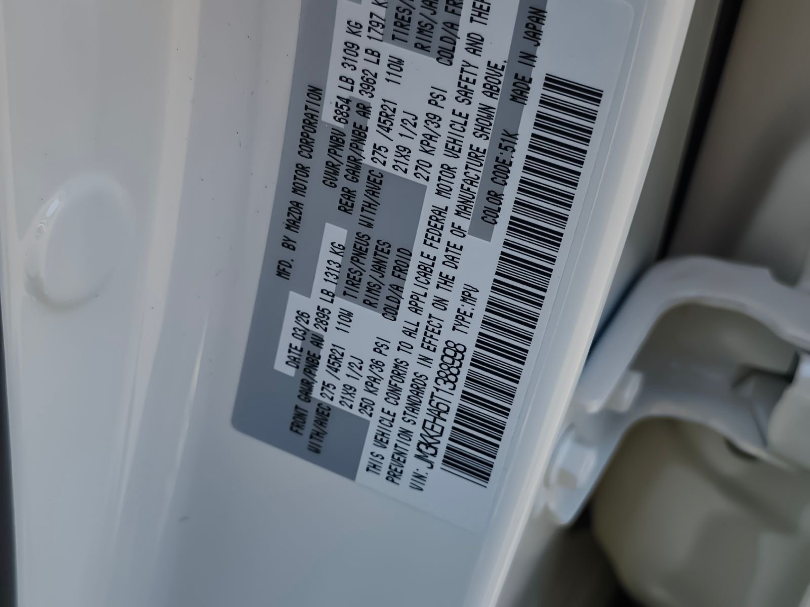 New 2026 Rhodium White Premium Mazda Premium Plus AWD image 26