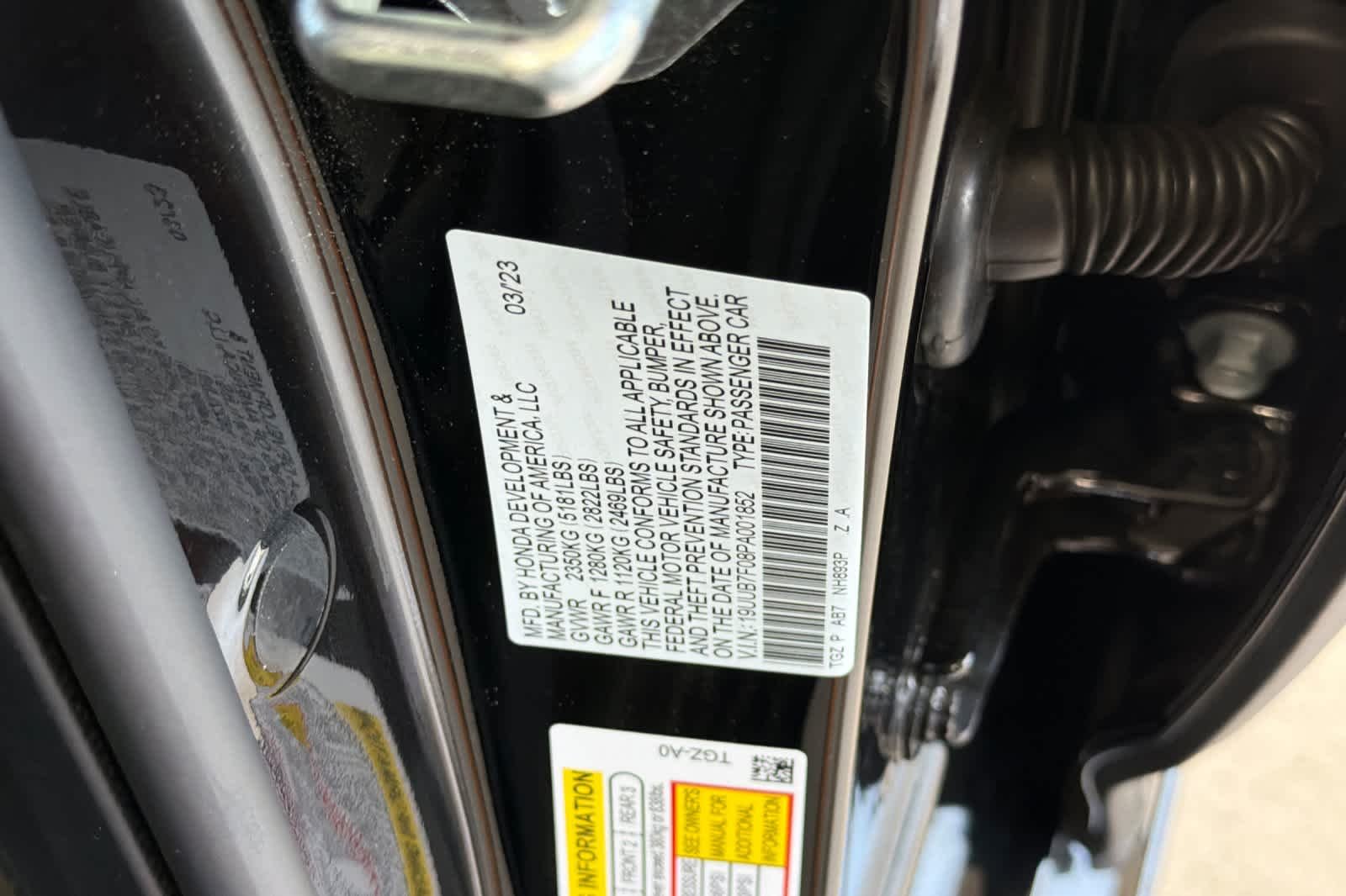 Used 2023 Majestic Black Pearl Acura Type S image 34
