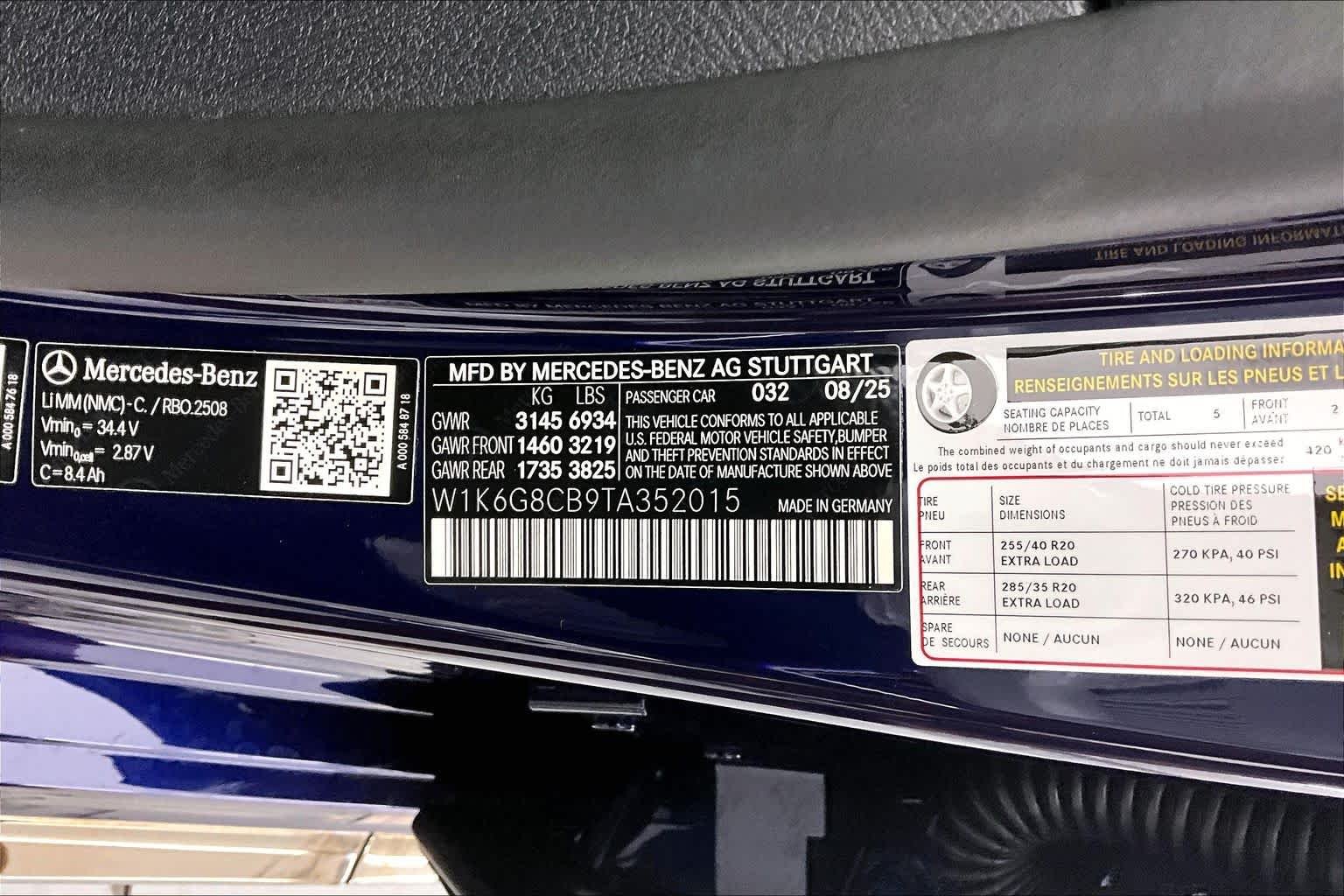 New 2026 MANUFAKTUR Signature Mystic Blue Metallic Mercedes-Benz AMG® S 63 E 4MATIC Sedan image 25