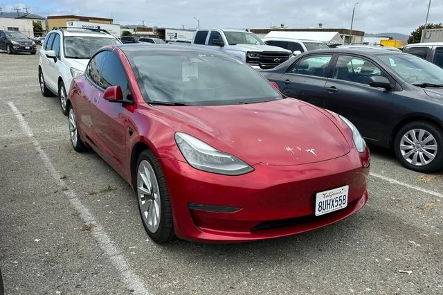 Used 2021 Tesla Model 3 Base with VIN 5YJ3E1EAXMF877527 for sale in Sand City, CA