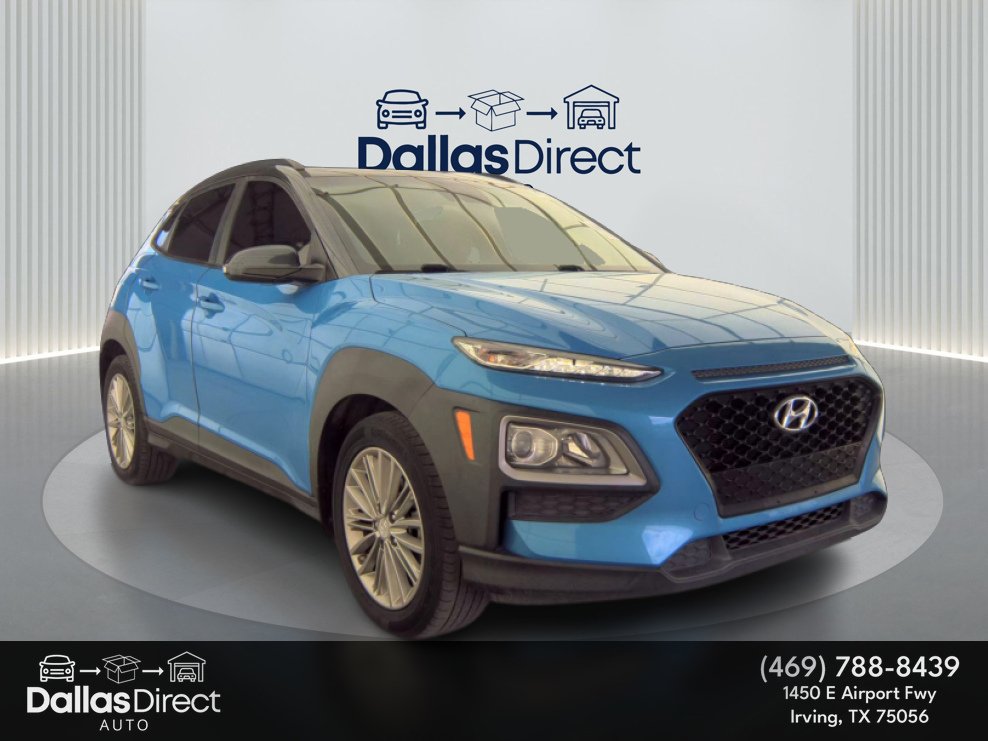 Used 2019 Surf Blue w/Dark Gray Roof Hyundai SEL image 2