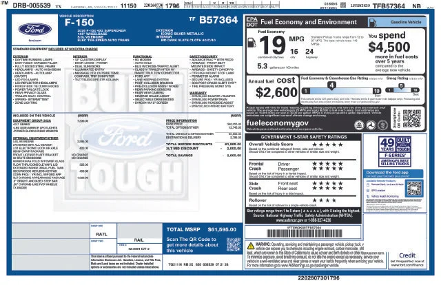 New 2026 Iconic Silver Metallic Ford XLT image 2