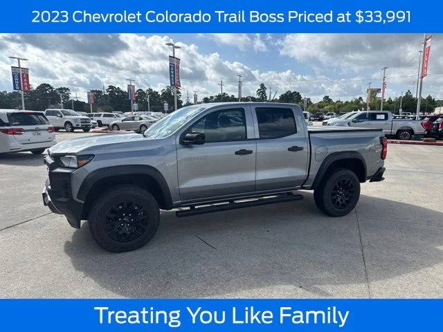 Used 2023 Sterling Gray Metallic Chevrolet Trail Boss image 1