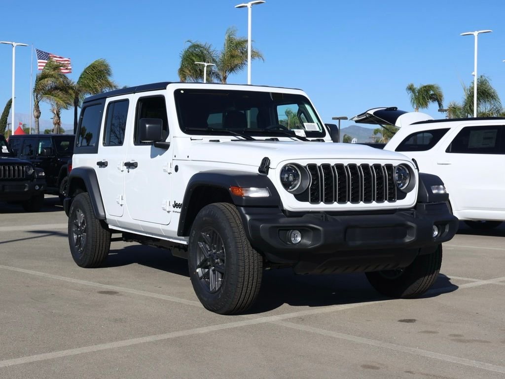 New 2026 Bright White Clear-Coat Exterior Paint Jeep Sport S image 1