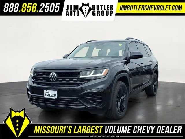 2022 Volkswagen Atlas 3.6L V6 SEL R-Line Black