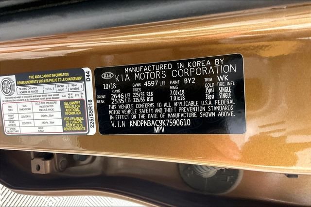 Used 2019 Brown Kia EX image 4