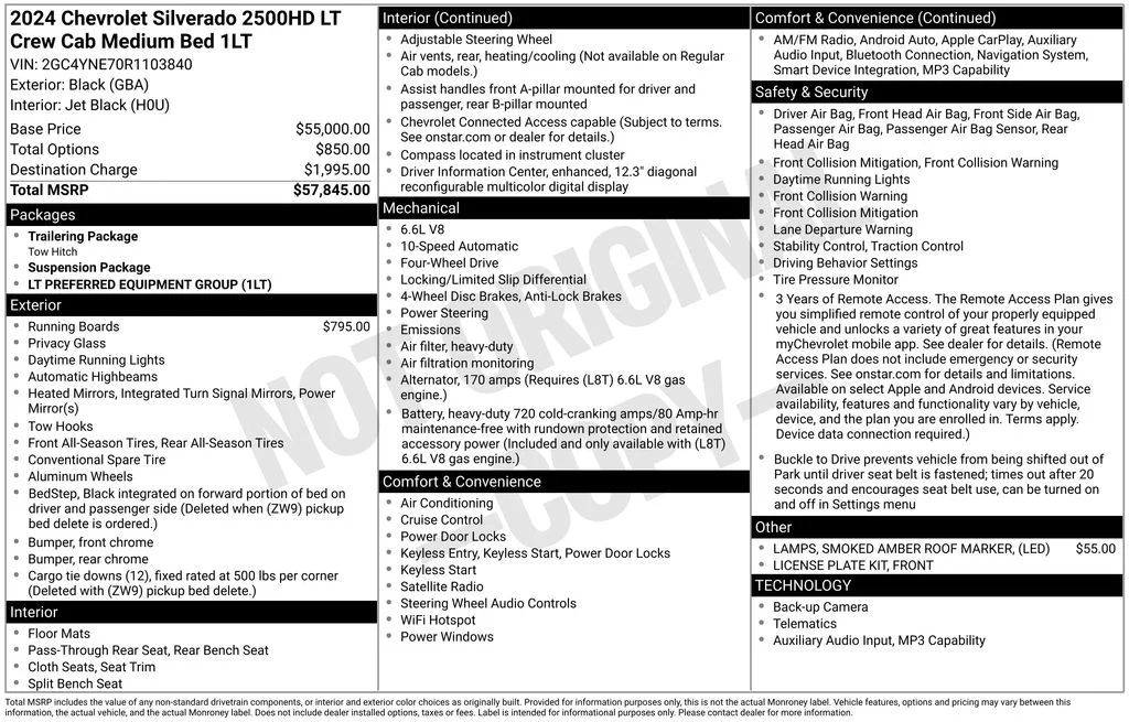 Used 2024 Black Chevrolet LT image 6