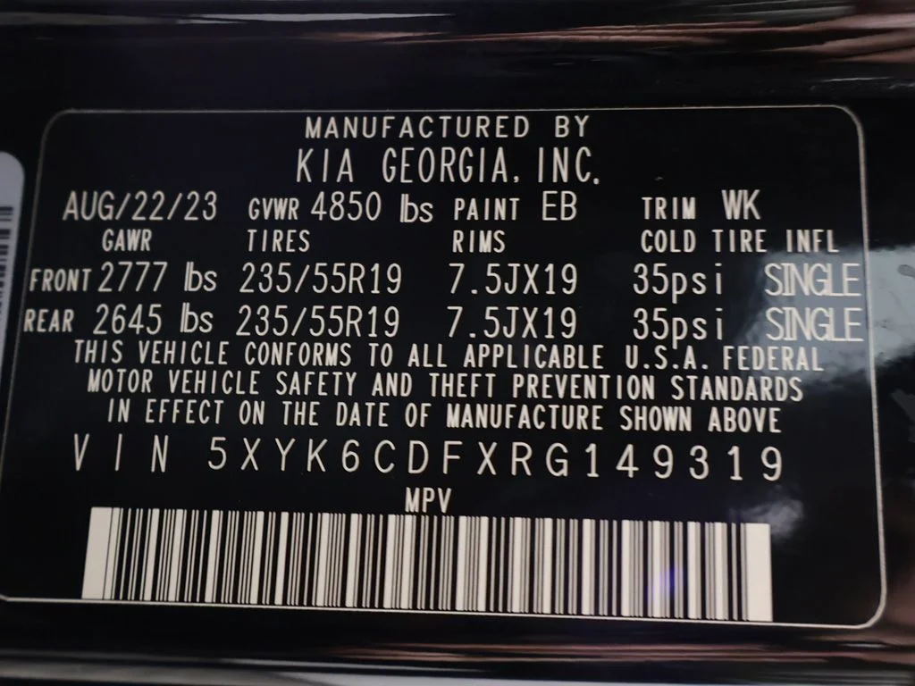 Certified Used 2024 Black Kia X-Line image 56