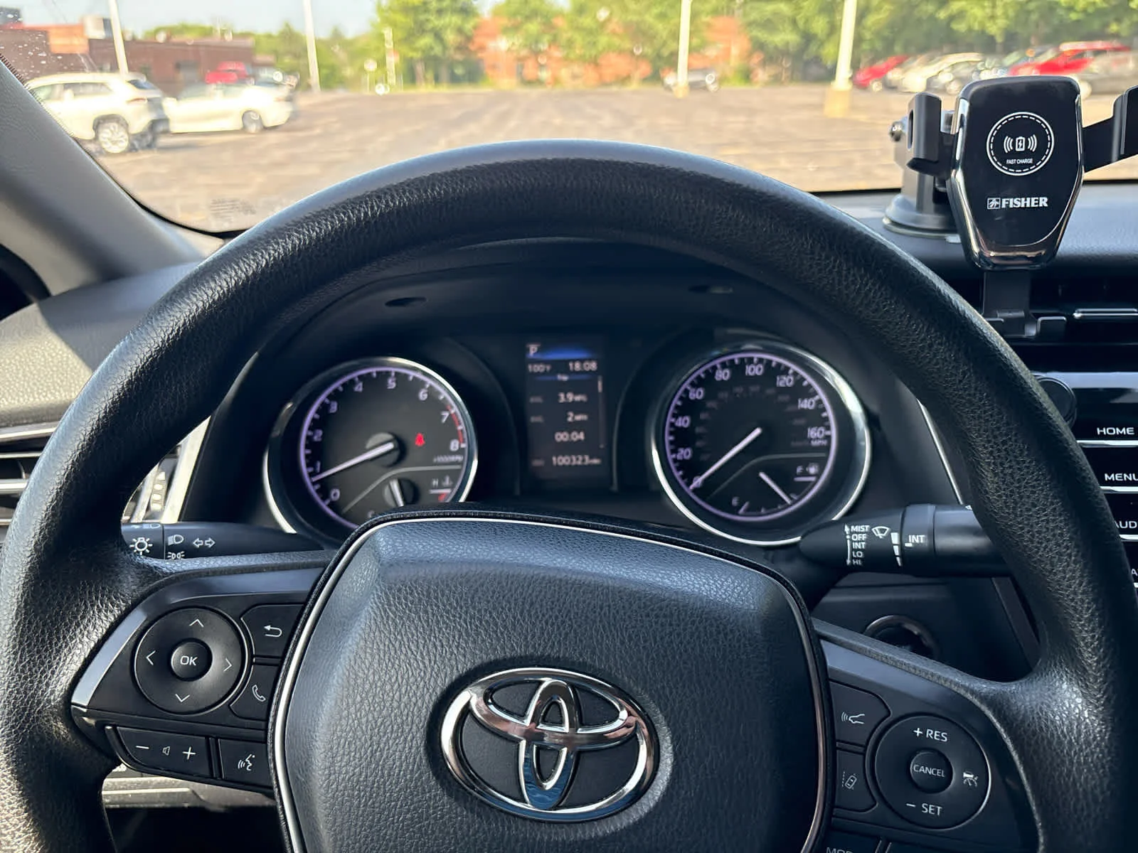 Used 2019 Midnight Black Metallic Toyota LE image 10