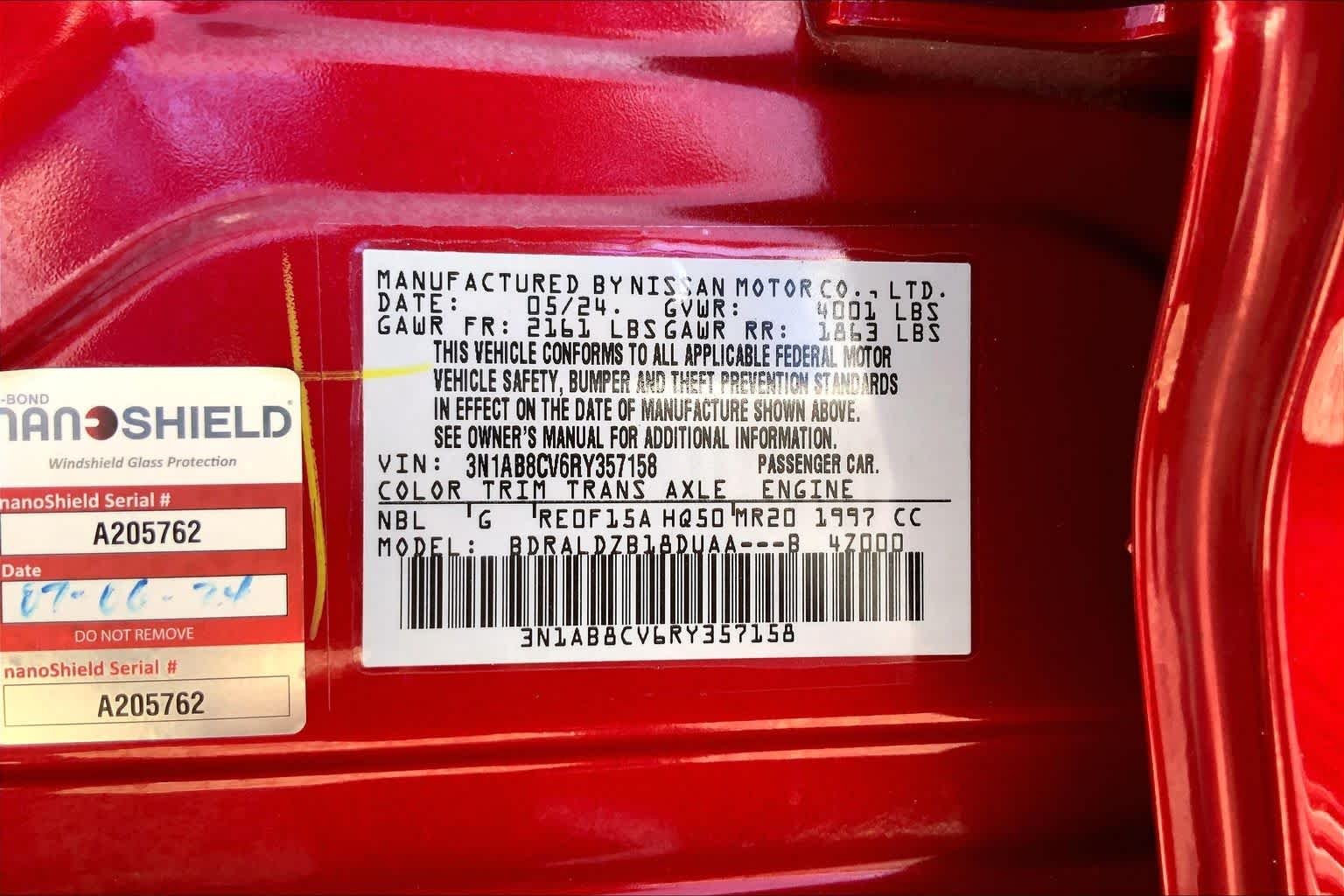 Used 2024 Scarlet Ember Tintcoat Nissan SV image 36