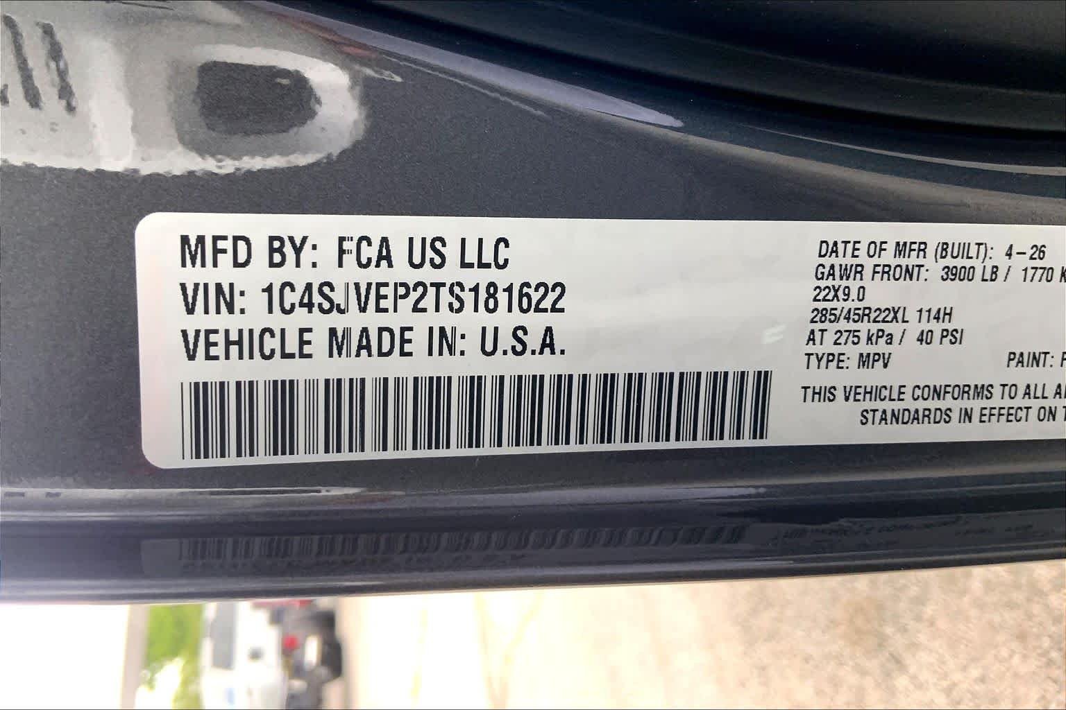 New 2026 Baltic Gray Metallic Clearcoat Jeep Summit Obsidian image 18