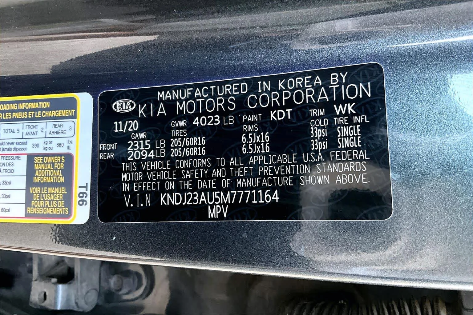 Used 2021 Gravity Gray Kia S image 35