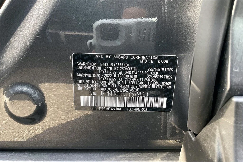 New 2026 MAGNETITE GRAY METALLIC Subaru Limited XT image 14
