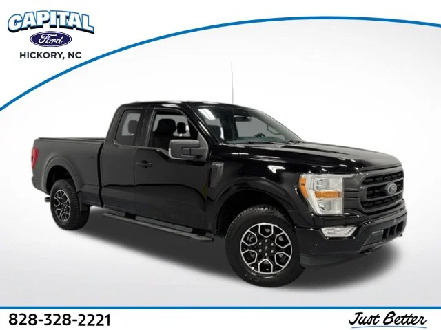 Used 2021 Black Ford XLT image 1