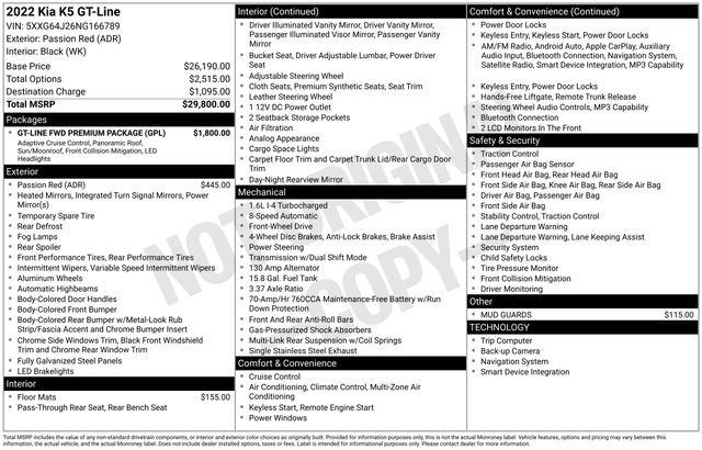 Used 2022 Red Kia GT-Line image 9