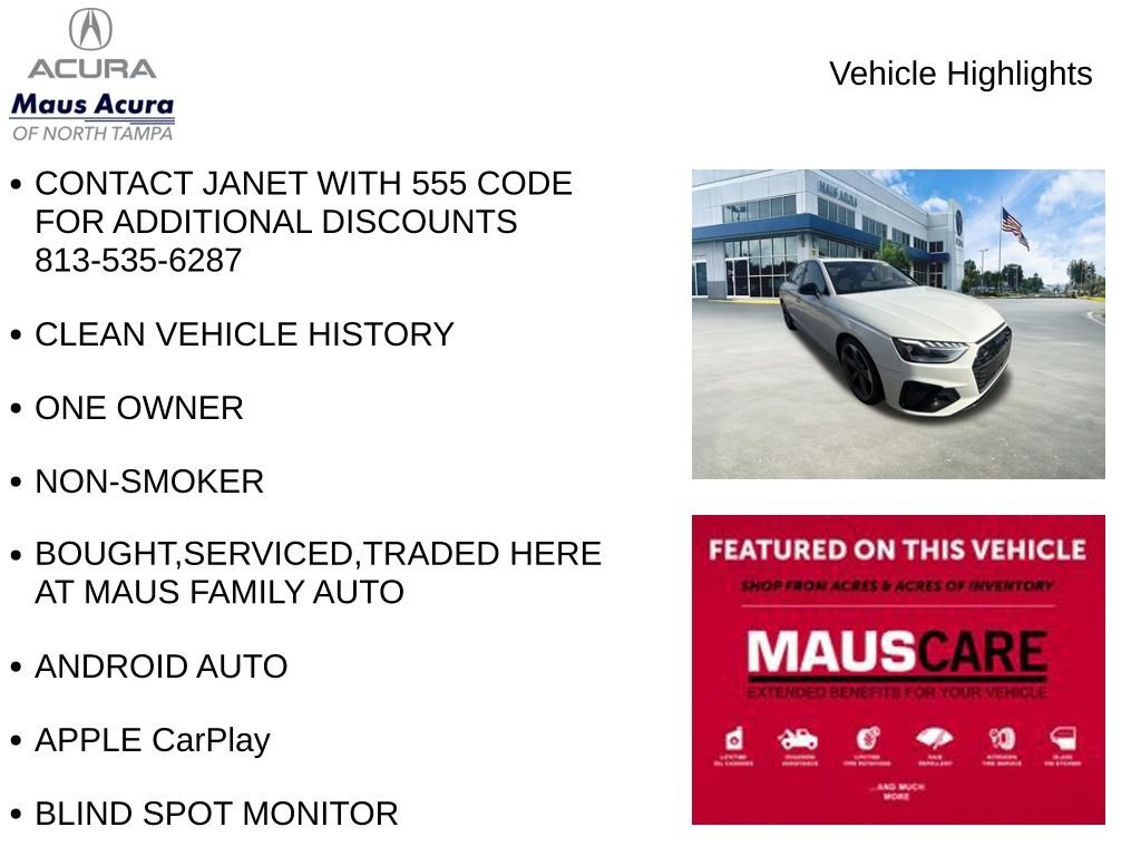Used 2023 Glacier White Audi 45 S line Premium Plus image 8