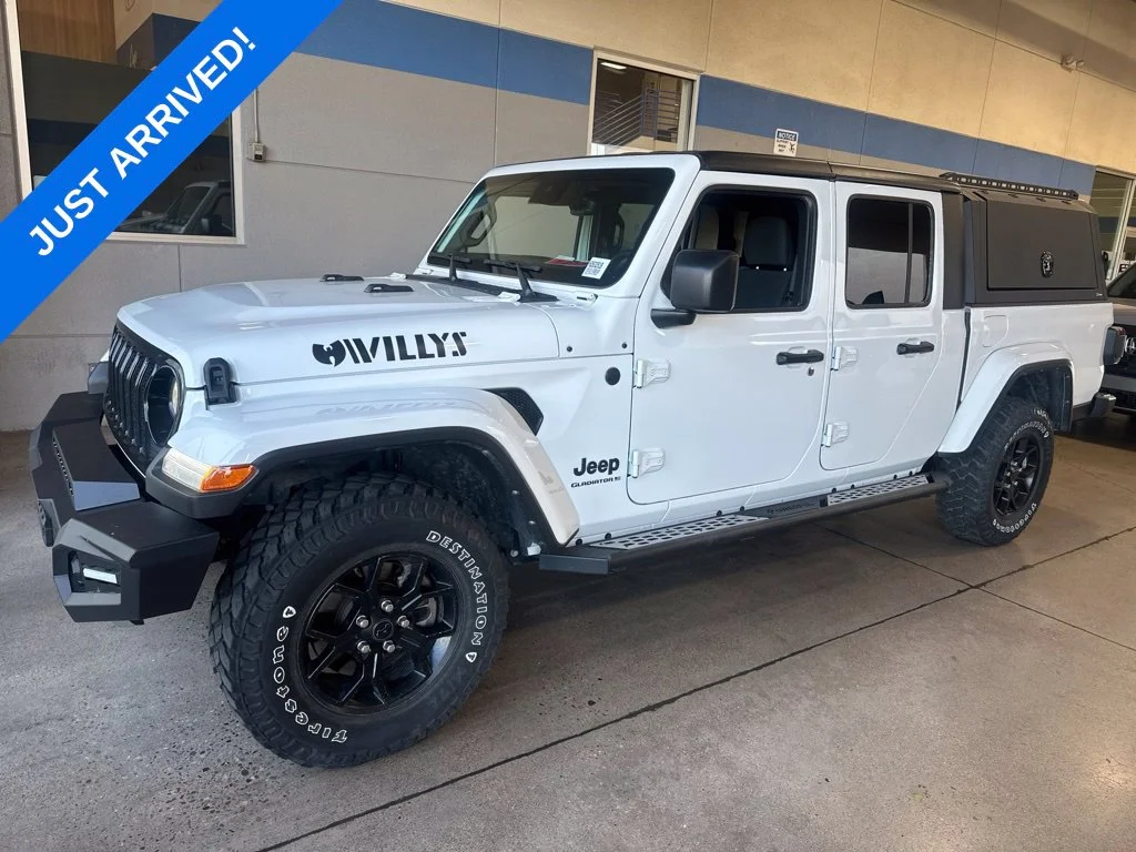 Used 2024 Bright White Clearcoat Jeep Willys image 1