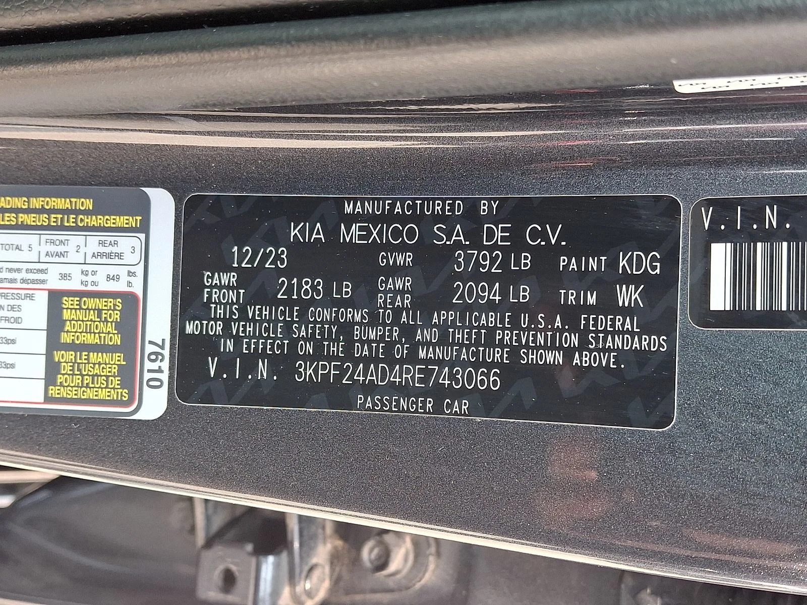Certified Used 2024 Gray Kia LXS image 25