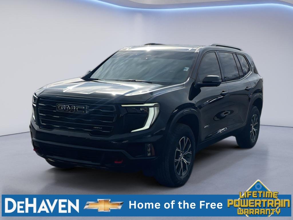 Black (Ebony Twilight Metallic) 2024 GMC Acadia AT4 AWD SUV / Crossover Four-Wheel Drive
