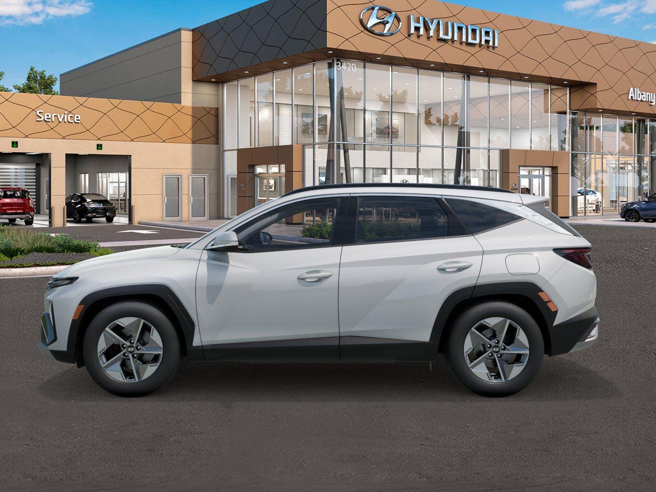 New 2026 Serenity White Pearl Hyundai SEL Premium AWD image 3