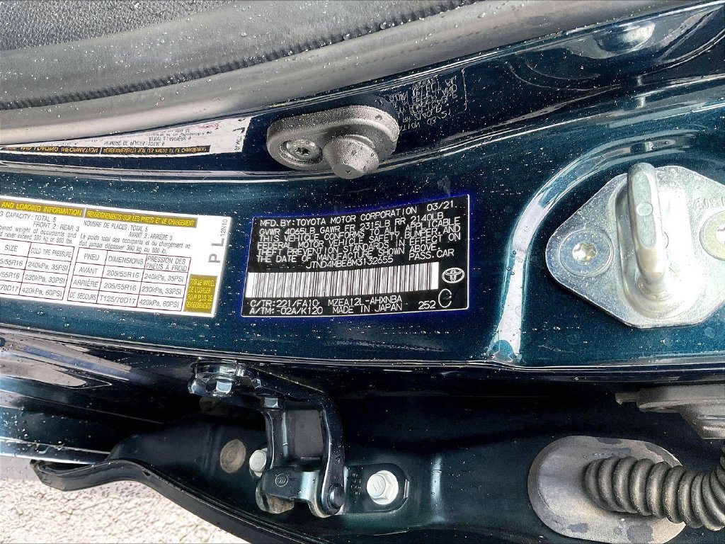 Certified Used 2021 Blue Toyota SE image 31