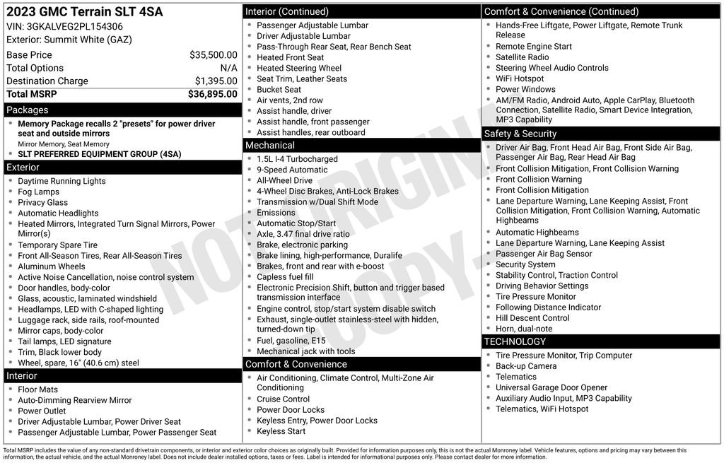 Certified Used 2023 White GMC SLT image 5