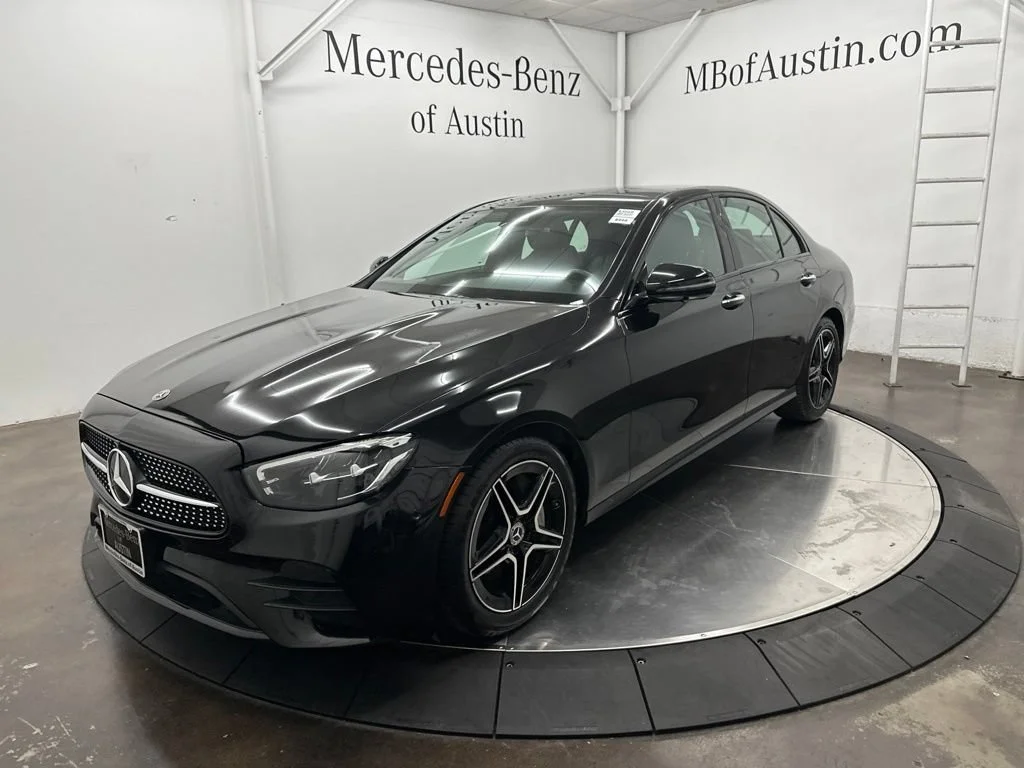 Certified Used 2022 Black Mercedes-Benz E 350 image 3