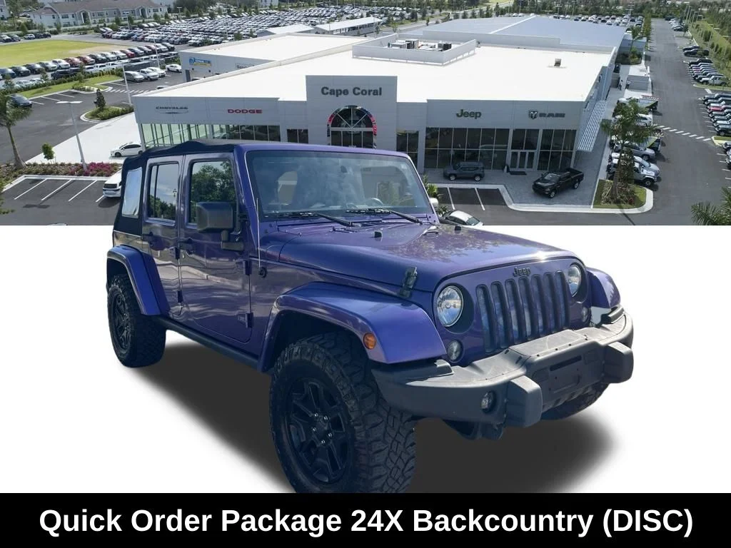 Certified Used 2016 Purple Jeep Unlimited Sahara image 3