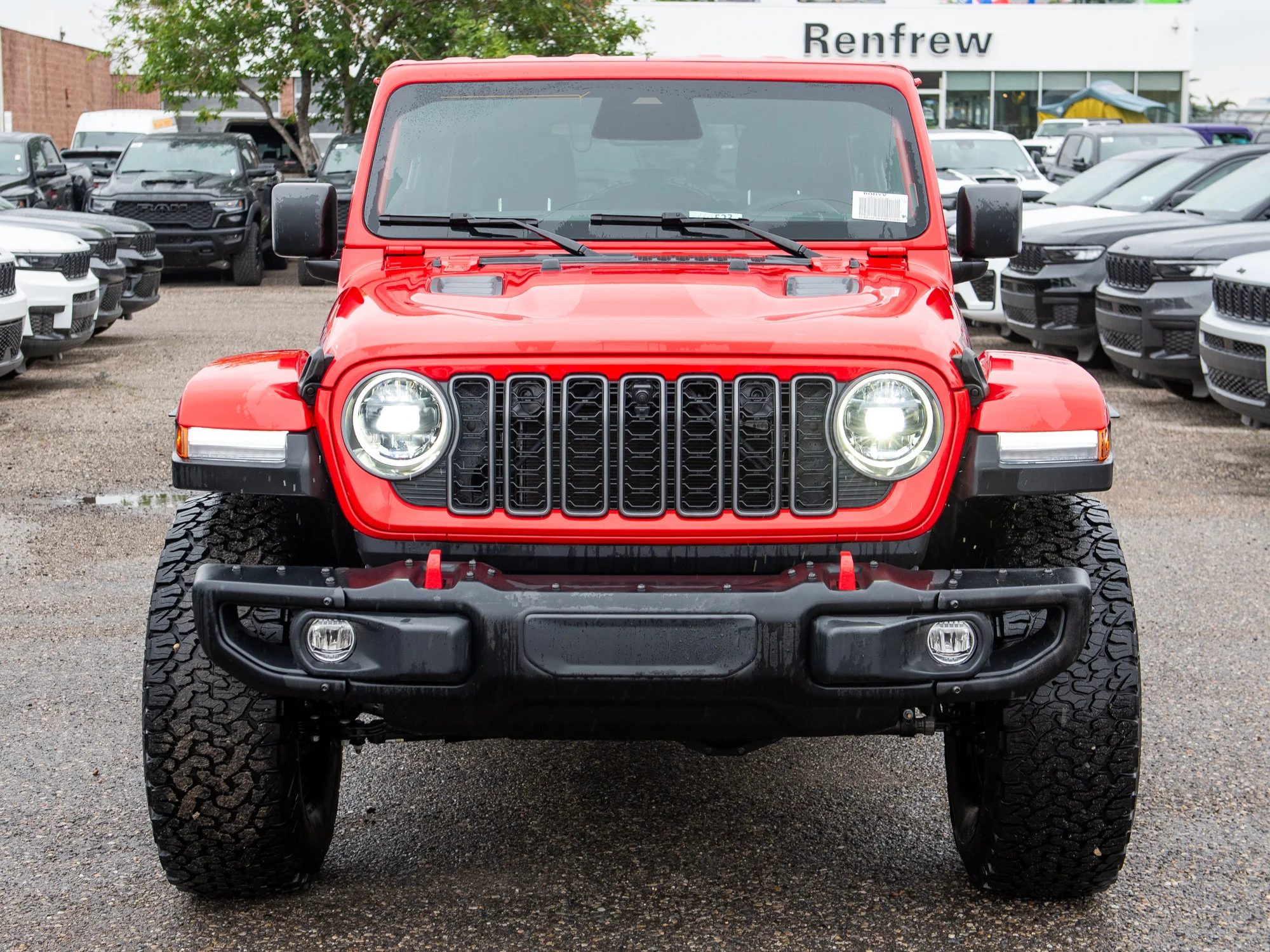 New 2026 Red Jeep Rubicon X*, 35 Inch Tires, Steel Bumpers, Nappa Leather image 9
