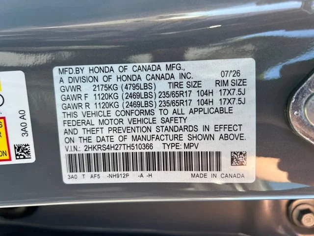 New 2026 Urban Gray Pearl Honda LX image 18