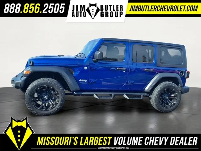 Certified Used 2020 Blue Jeep Unlimited Sport S image 18