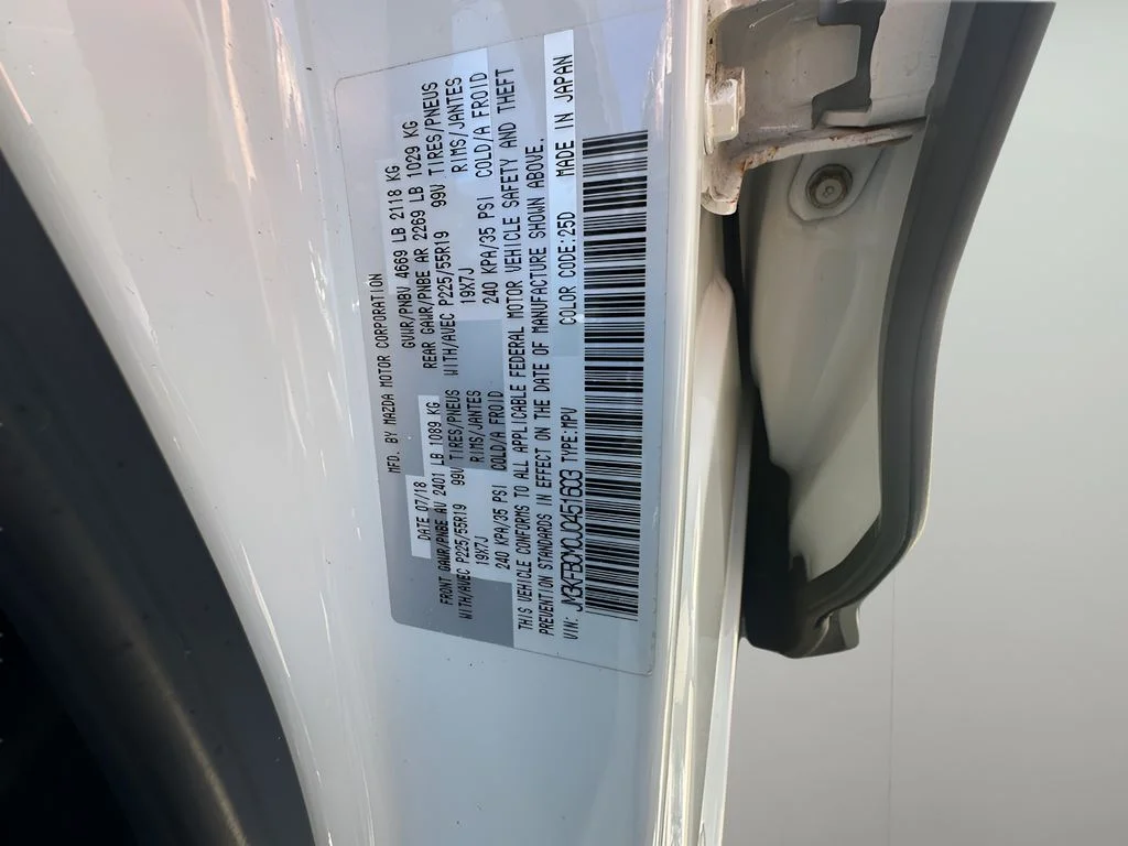 Used 2018 Snowflake White Pearl Mica Mazda Touring image 9