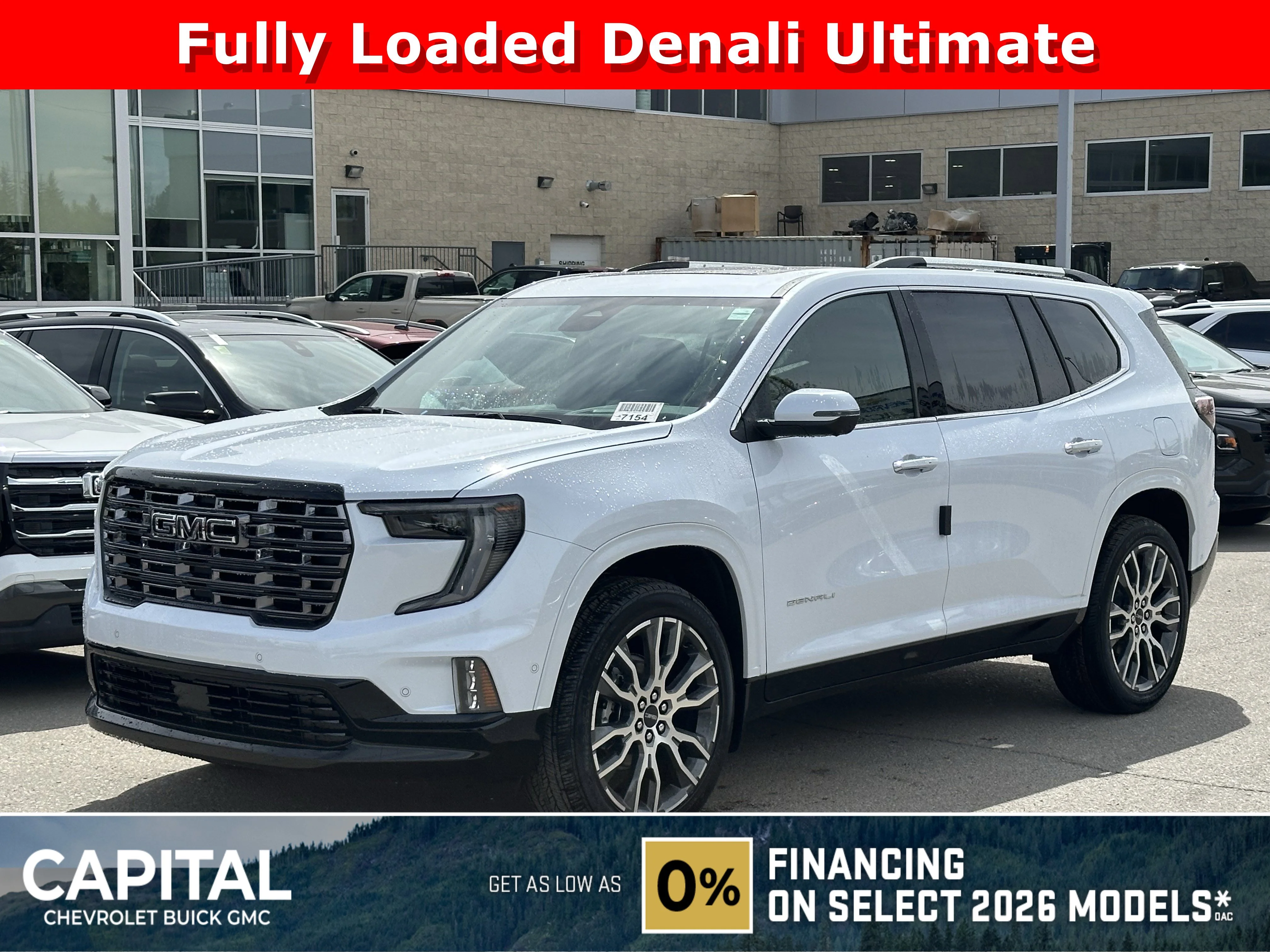 New 2026 Glacier White Tricoat GMC Denali Ultimate image 1