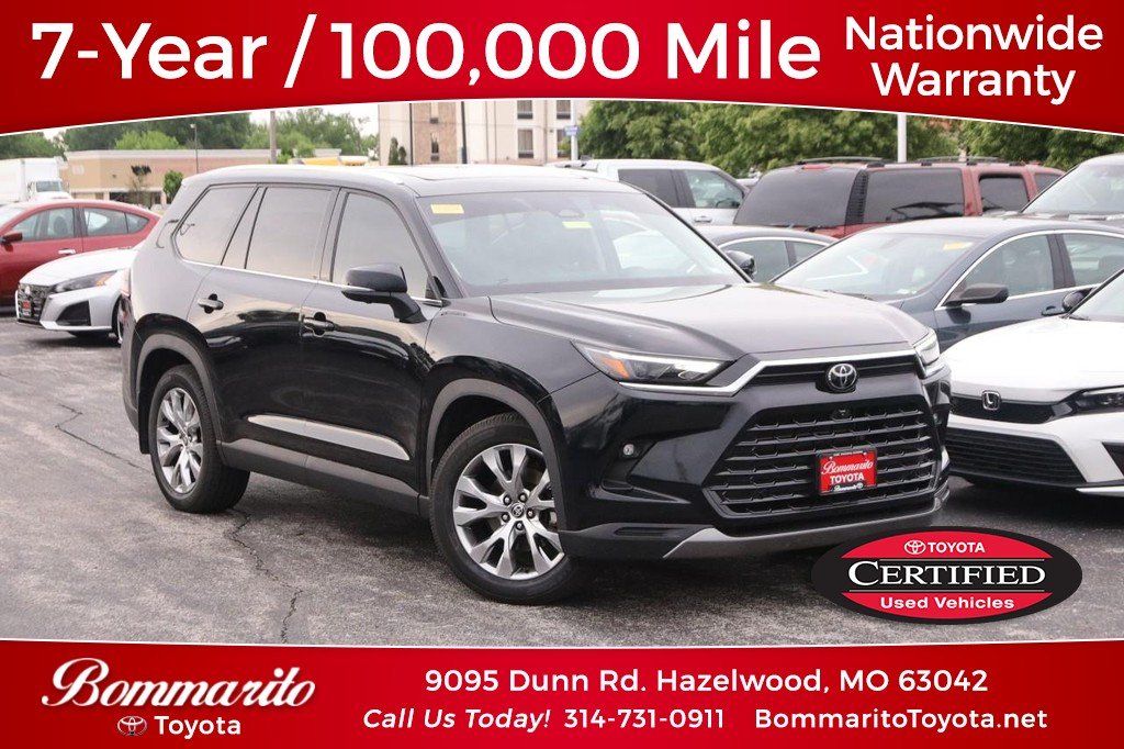 Certified Used 2025 Midnight Black Metallic Toyota Hybrid Limited AWD (Natl) image 1