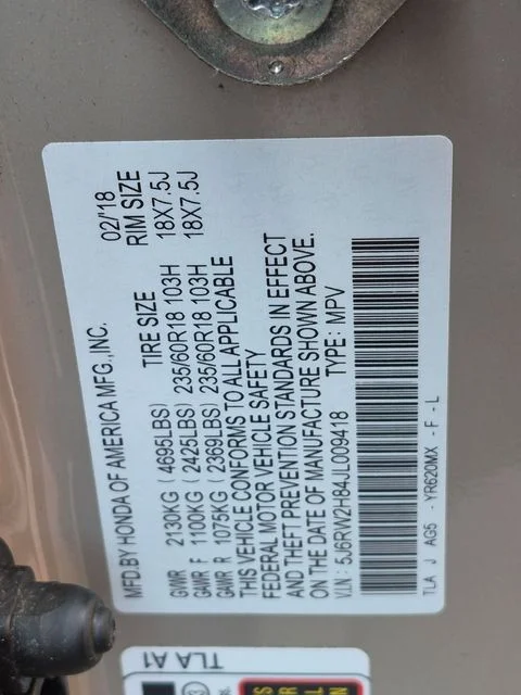 Used 2018  Honda EX-L image 30