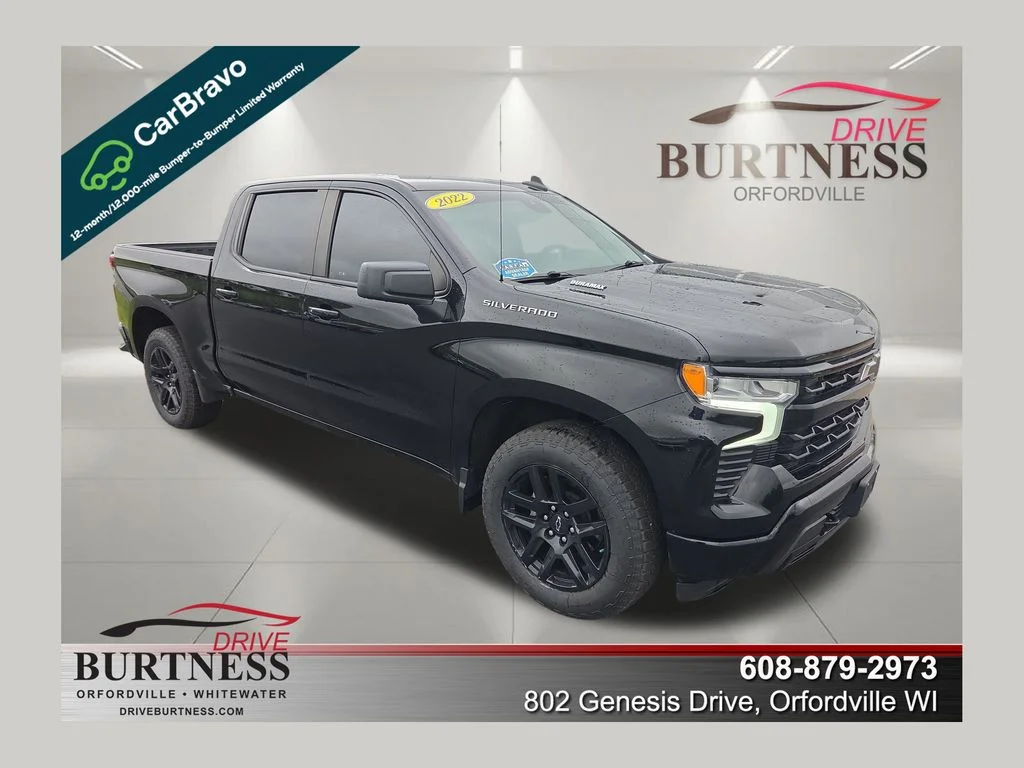 Certified Used 2022 Black Chevrolet RST image 1
